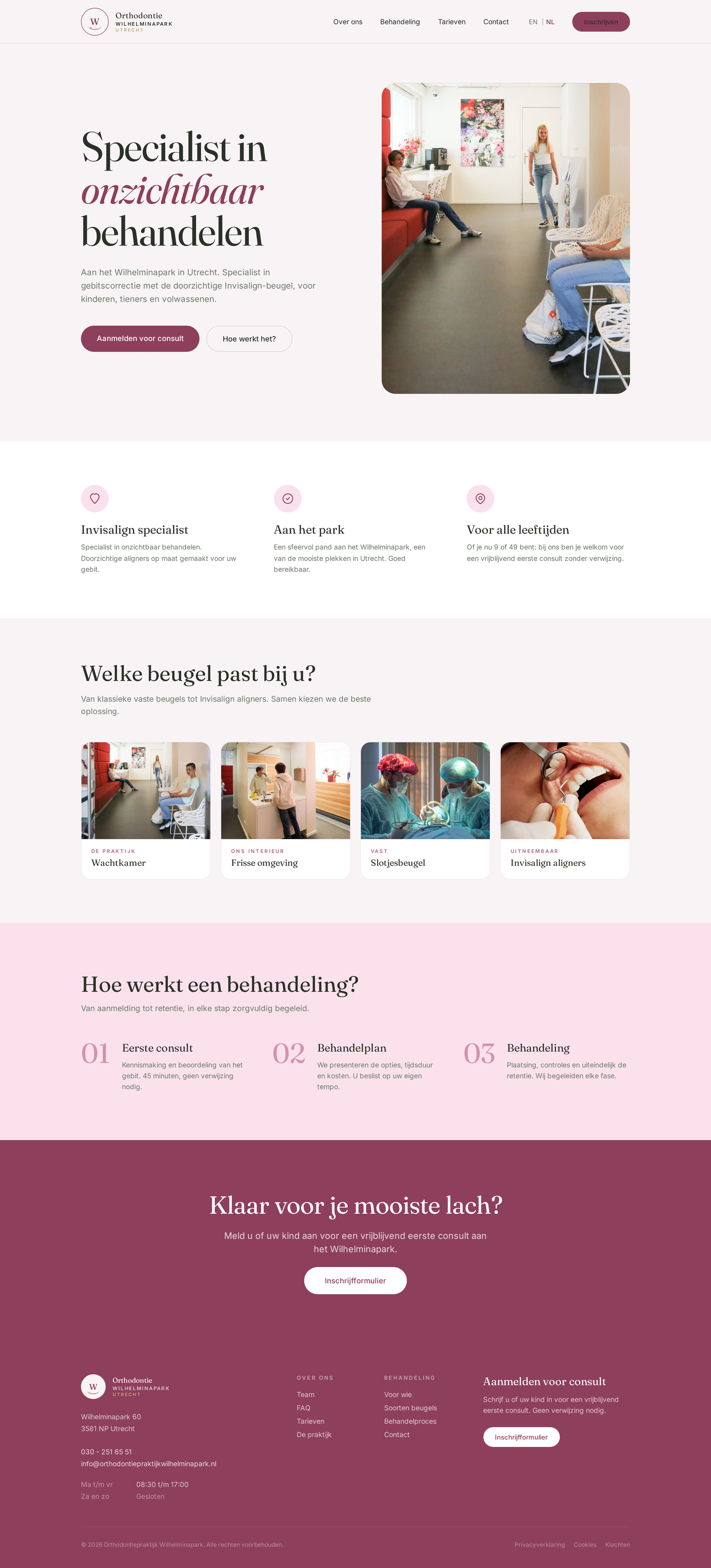 Orthodontie Wilhelminapark Utrecht